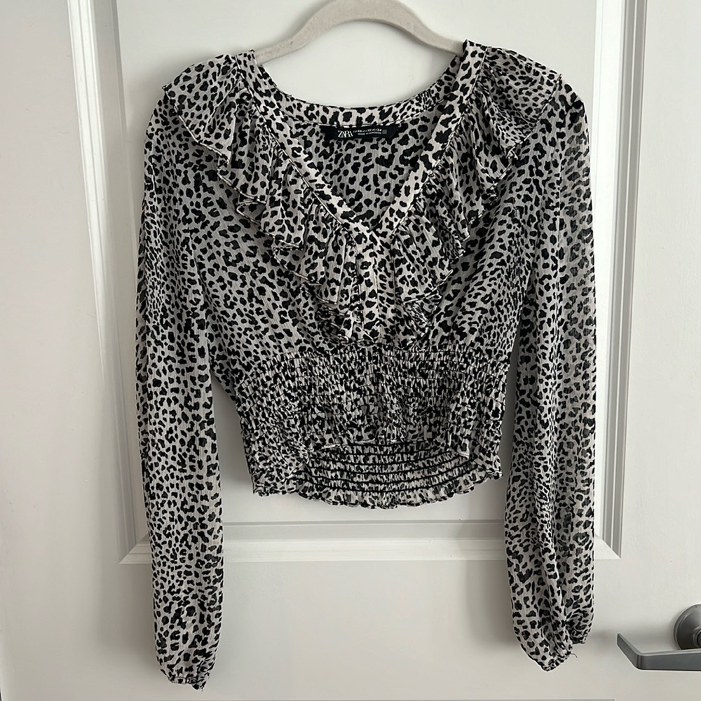 animal print top